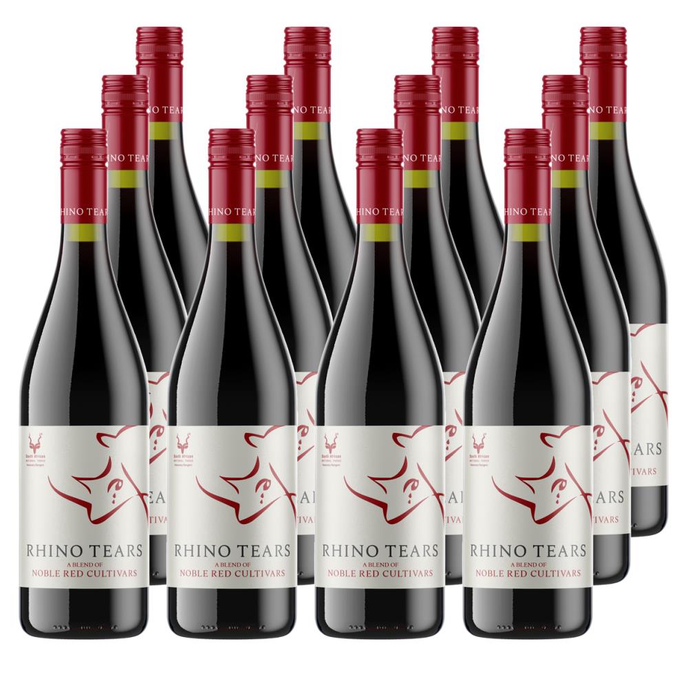 Case of 12 Rhino Tears Noble Read Cultivars 75cl Red Wine Wine